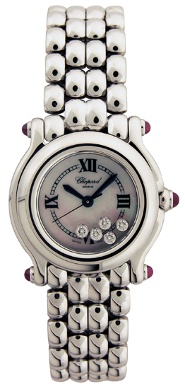 Chopard Happy Sport Series Diamond Mother-of-pearl Steel Style Ladies Quartz Watch 278250-21 Chopard Happy Sport Series Diamond Mother-of-pearl Steel Style Ladies Quartz Watch 278250-21
