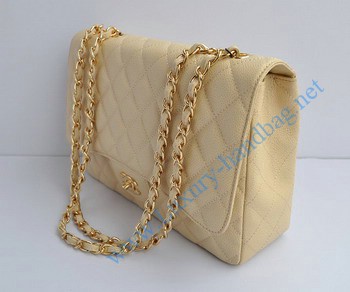 Chanel 2.55 Flap Bag 28600 Cream with gold chain Chanel 2.55 Flap Bag 28600 Cream with gold chain