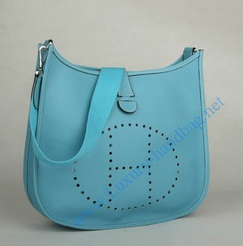 Hermes Evelyne Bag Blue 1032 Hermes Evelyne Bag Blue 1032