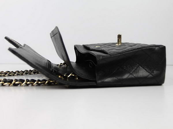Chanel 2.55 Series Caviar Leather Flap Bag A01112 Black Golden Chanel 2.55 Series Caviar Leather Flap Bag A01112 Black Golden