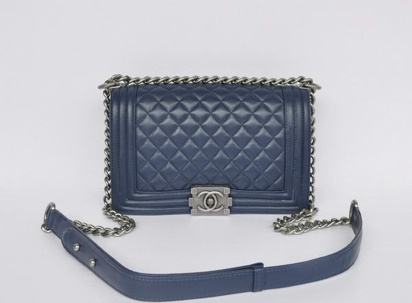 Hot Style Chanel A67086 Royalblue Le Boy Flap Shoulder Bag Silver Hot Style Chanel A67086 Royalblue Le Boy Flap Shoulder Bag Silver