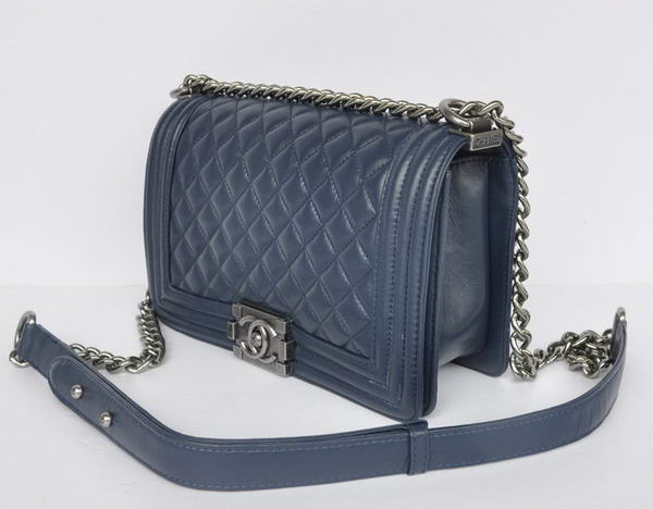 Hot Style Chanel A67086 Royalblue Le Boy Flap Shoulder Bag Silver Hot Style Chanel A67086 Royalblue Le Boy Flap Shoulder Bag Silver