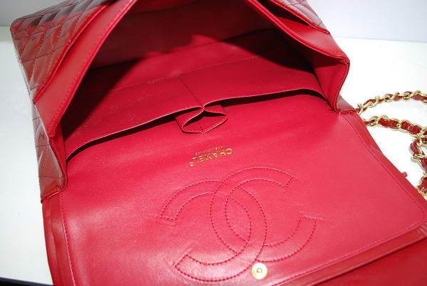 Hot Style Chanel Jumbo Double Flaps Bag Red Original Patent Leather A36097 gold Hot Style Chanel Jumbo Double Flaps Bag Red Original Patent Leather A36097 gold
