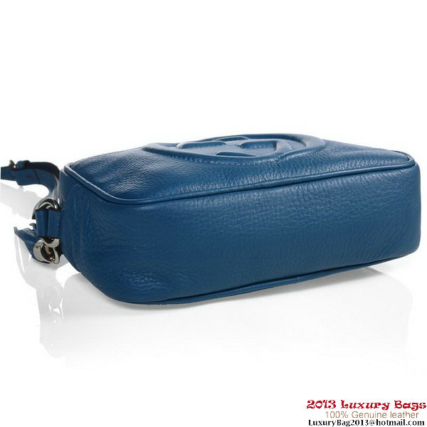 Gucci 308364 A7M0G 4316 Soho Periwinkle Leather Disco Bag Gucci 308364 A7M0G 4316 Soho Periwinkle Leather Disco Bag