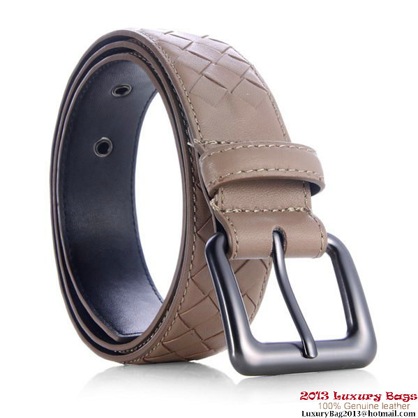 Bottega Veneta Intrecciato Nappa Belt Grey Bottega Veneta Intrecciato Nappa Belt Grey