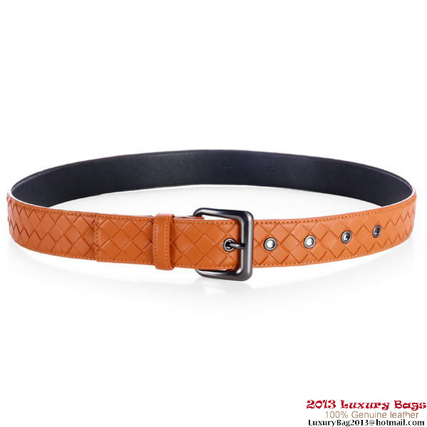 Bottega Veneta Intrecciato Nappa Belt Orange