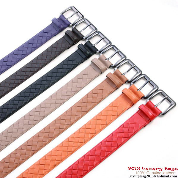 Bottega Veneta Intrecciato Nappa Belt Orange Bottega Veneta Intrecciato Nappa Belt Orange