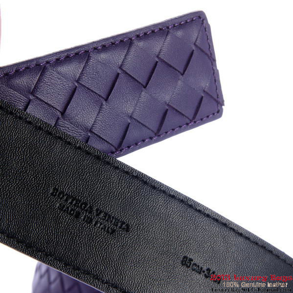 Bottega Veneta Intrecciato Nappa Belt Purple Bottega Veneta Intrecciato Nappa Belt Purple