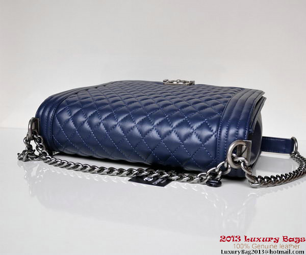 Boy Chanel Flap Shoulder Bag A67087 Sheepskin RoyalBlue Boy Chanel Flap Shoulder Bag A67087 Sheepskin RoyalBlue