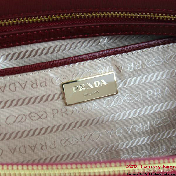 2013 Prada Saffiano Tote Bag 1801 Bordeaux 2013 Prada Saffiano Tote Bag 1801 Bordeaux
