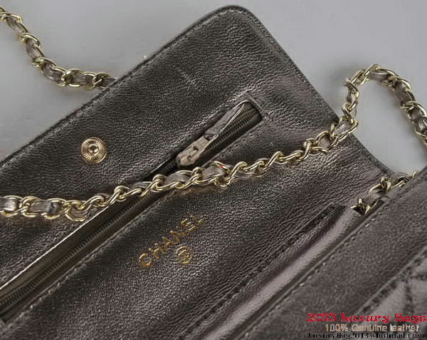 Chanel A33814 Silver Sheepskin Leather Flap Bag Gold Chanel A33814 Silver Sheepskin Leather Flap Bag Gold
