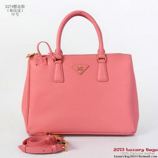 Prada Saffiano Calf Leather Tote Bag 2274 Pink Prada Saffiano Calf Leather Tote Bag 2274 Pink