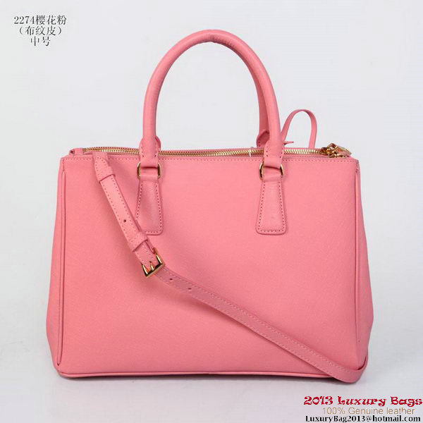 Prada Saffiano Calf Leather Tote Bag 2274 Pink Prada Saffiano Calf Leather Tote Bag 2274 Pink