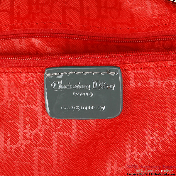 Lady Dior Bag Medium Bag Patent Leather D9603 Dark Grey