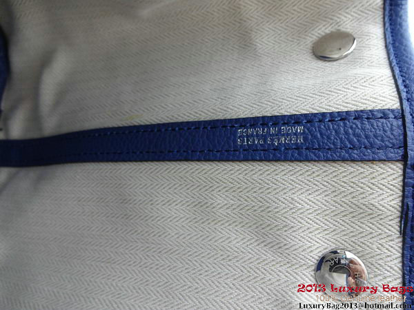 Hermes Garden Party 30CM Bag Fabric Dark Blue Hermes Garden Party 30CM Bag Fabric Dark Blue