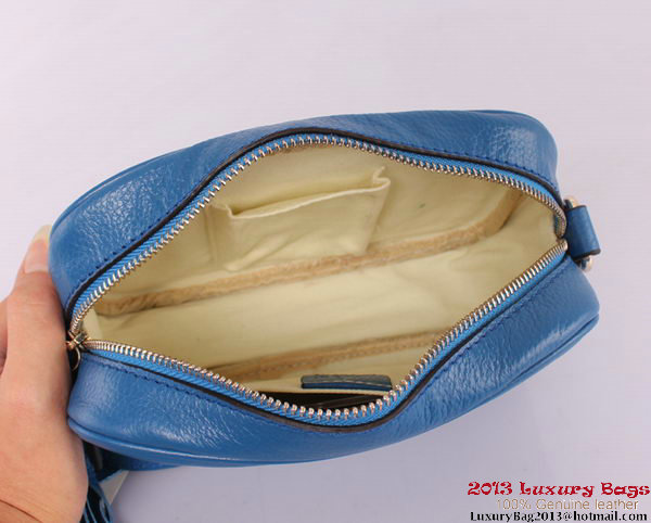 Gucci Soho Calfskin Leather Disco Bag 308364 Blue Gucci Soho Calfskin Leather Disco Bag 308364 Blue