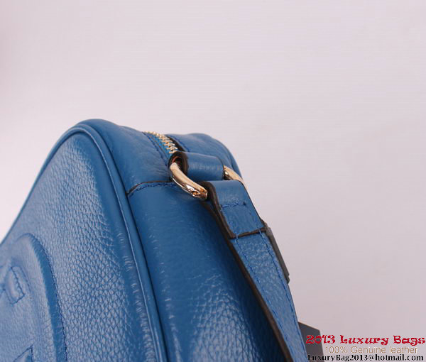 Gucci Soho Calfskin Leather Disco Bag 308364 Blue Gucci Soho Calfskin Leather Disco Bag 308364 Blue