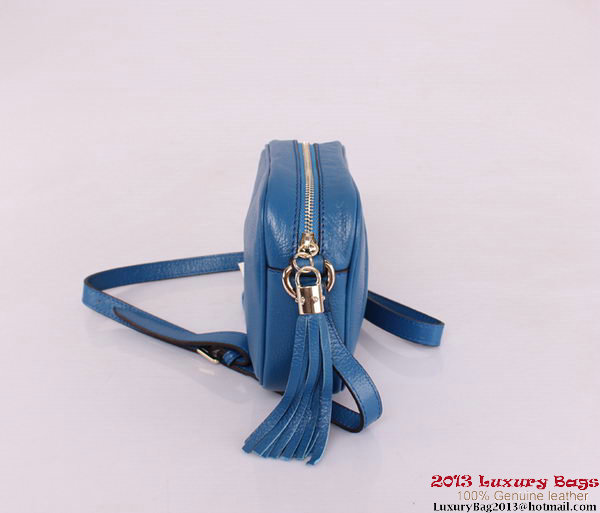 Gucci Soho Calfskin Leather Disco Bag 308364 Blue Gucci Soho Calfskin Leather Disco Bag 308364 Blue