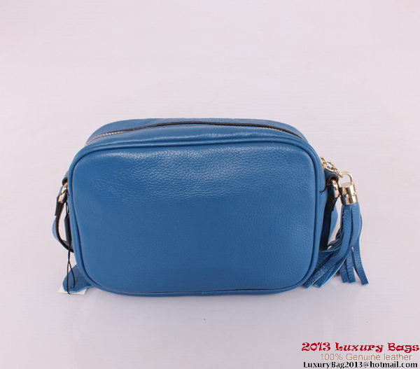 Gucci Soho Calfskin Leather Disco Bag 308364 Blue Gucci Soho Calfskin Leather Disco Bag 308364 Blue