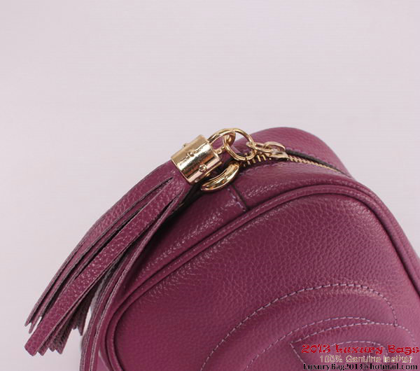 Gucci Soho Calfskin Leather Disco Bag 308364 Purple Gucci Soho Calfskin Leather Disco Bag 308364 Purple