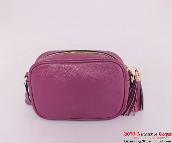 Gucci Soho Calfskin Leather Disco Bag 308364 Purple Gucci Soho Calfskin Leather Disco Bag 308364 Purple