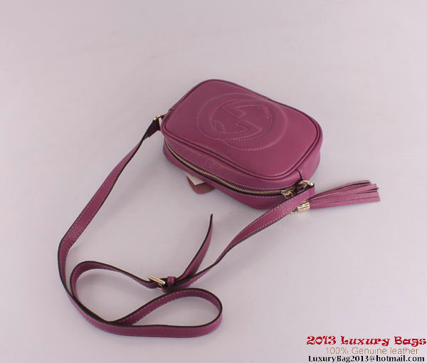 Gucci Soho Calfskin Leather Disco Bag 308364 Purple Gucci Soho Calfskin Leather Disco Bag 308364 Purple