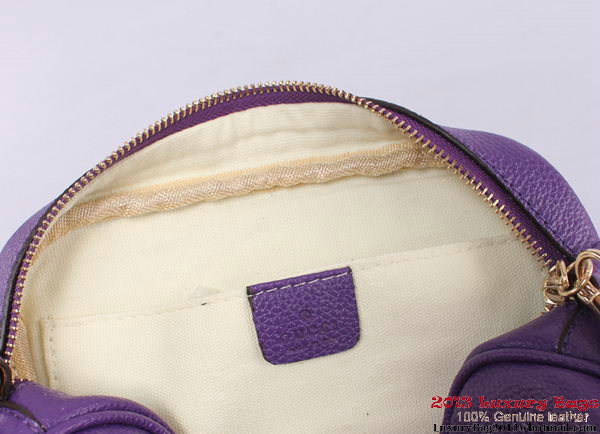 Gucci Soho Calfskin Leather Disco Bag 308364 Violet Gucci Soho Calfskin Leather Disco Bag 308364 Violet