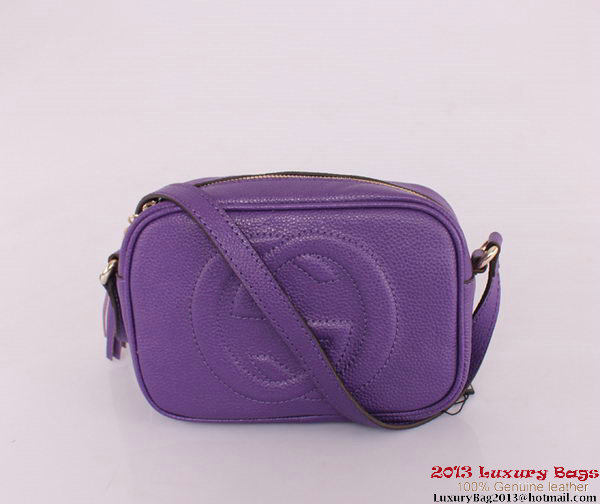Gucci Soho Calfskin Leather Disco Bag 308364 Violet Gucci Soho Calfskin Leather Disco Bag 308364 Violet