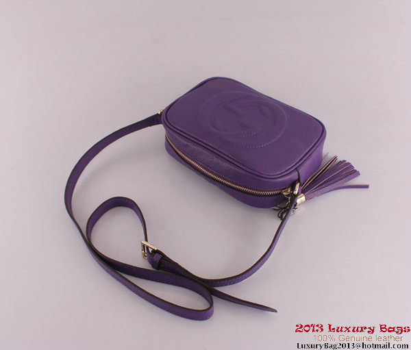 Gucci Soho Calfskin Leather Disco Bag 308364 Violet Gucci Soho Calfskin Leather Disco Bag 308364 Violet