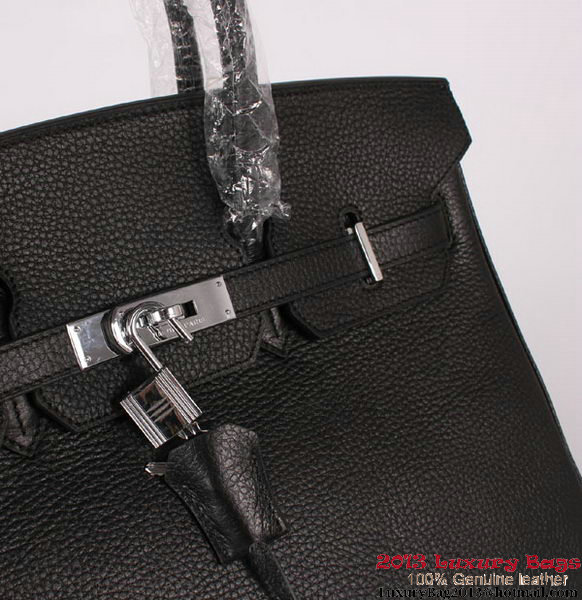 Hermes Birkin 35CM Tote Bag Clemence Leather H-35 Black Hermes Birkin 35CM Tote Bag Clemence Leather H-35 Black