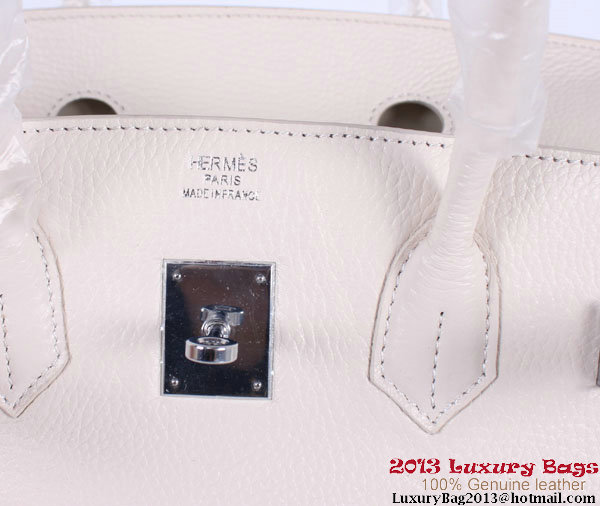 Hermes Birkin 35CM Tote Bag Clemence Leather H-35 OffWhite Hermes Birkin 35CM Tote Bag Clemence Leather H-35 OffWhite