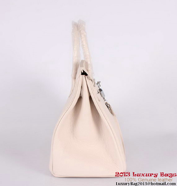 Hermes Birkin 35CM Tote Bag Clemence Leather H-35 OffWhite Hermes Birkin 35CM Tote Bag Clemence Leather H-35 OffWhite