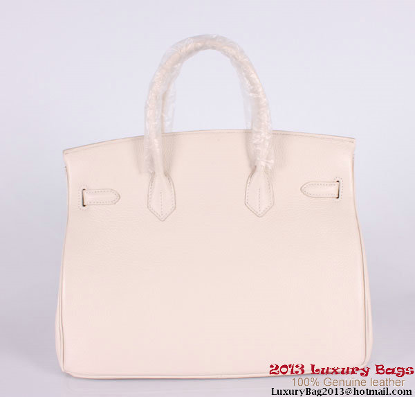 Hermes Birkin 35CM Tote Bag Clemence Leather H-35 OffWhite Hermes Birkin 35CM Tote Bag Clemence Leather H-35 OffWhite