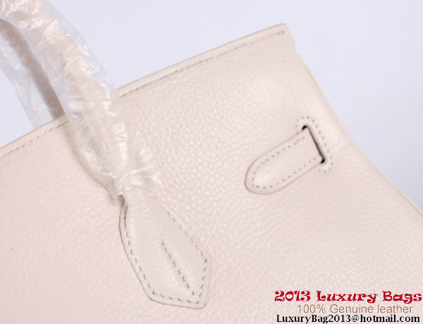 Hermes Birkin 35CM Tote Bag Clemence Leather H-35 OffWhite Hermes Birkin 35CM Tote Bag Clemence Leather H-35 OffWhite