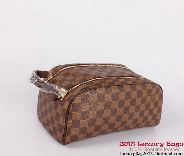 Louis Vuitton Damier Ebene Canvas King Size Toiletry Bag 2 N47527 Louis Vuitton Damier Ebene Canvas King Size Toiletry Bag 2 N47527