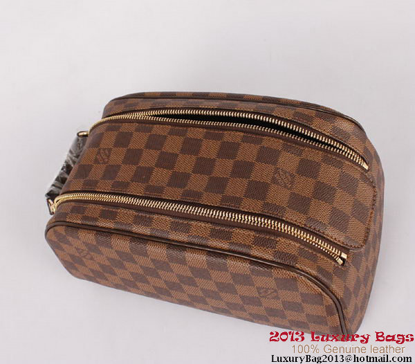 Louis Vuitton Damier Ebene Canvas King Size Toiletry Bag 2 N47527 Louis Vuitton Damier Ebene Canvas King Size Toiletry Bag 2 N47527
