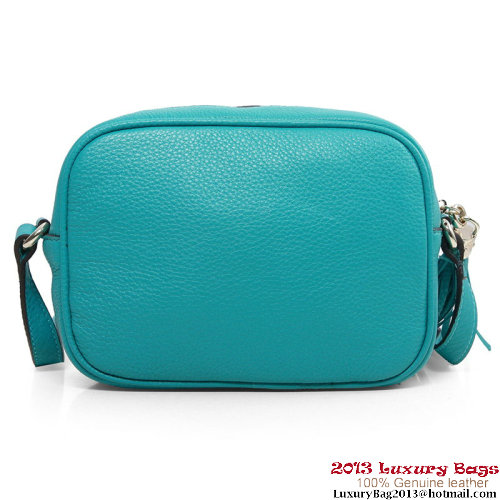 Gucci Soho Calfskin Leather Disco Bag 308364 Aquamarine Gucci Soho Calfskin Leather Disco Bag 308364 Aquamarine