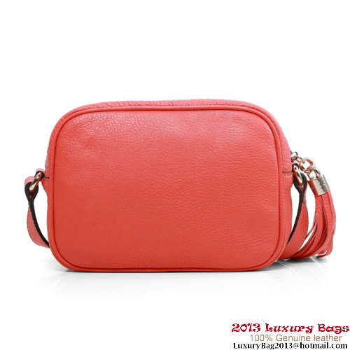 Gucci Soho Calfskin Leather Disco Bag 308364 Light Red Gucci Soho Calfskin Leather Disco Bag 308364 Light Red