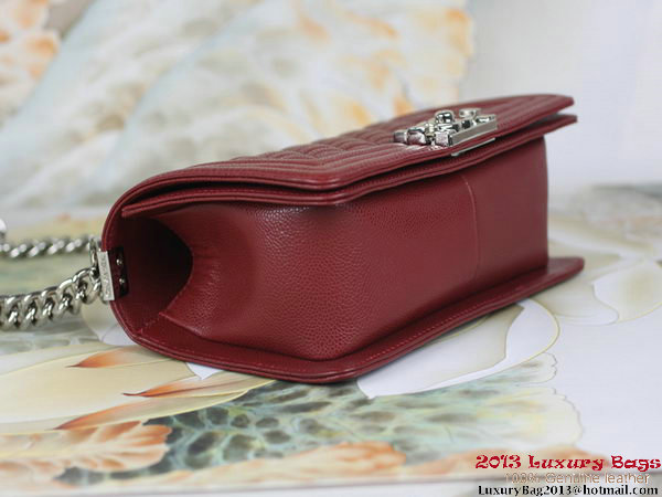 2013 Boy Chanel Flap Shoulder Bag Classic Cannage Patterns A67025 Burgundy 2013 Boy Chanel Flap Shoulder Bag Classic Cannage Patterns A67025 Burgundy