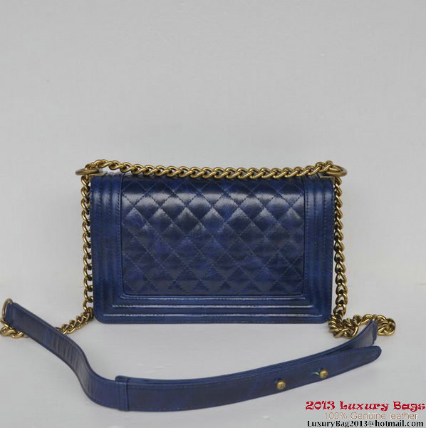 Boy Chanel Flap Shoulder Bag Iridescent Leather A67086 Blue Boy Chanel Flap Shoulder Bag Iridescent Leather A67086 Blue