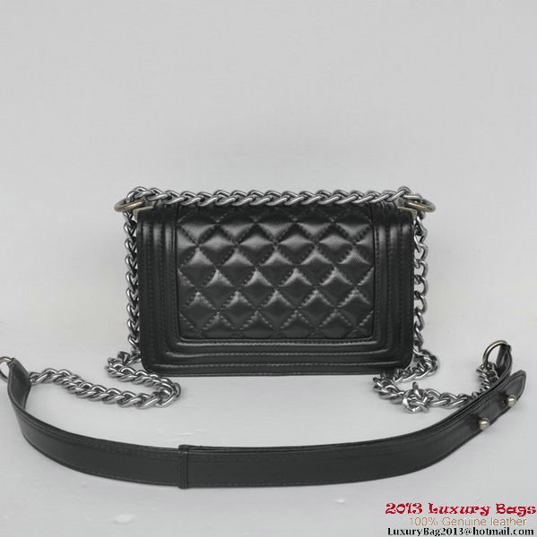 Boy Chanel Small Flap Shoulder Bag Sheepskin Leather A67086 Black Boy Chanel Small Flap Shoulder Bag Sheepskin Leather A67086 Black