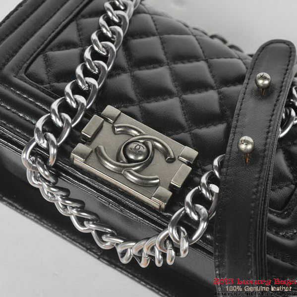 Boy Chanel Small Flap Shoulder Bag Sheepskin Leather A67086 Black Boy Chanel Small Flap Shoulder Bag Sheepskin Leather A67086 Black