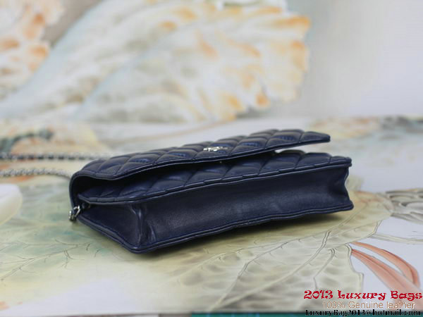 Chanel A33814 Original Leather mini Flap Bag Dark Blue Chanel A33814 Original Leather mini Flap Bag Dark Blue