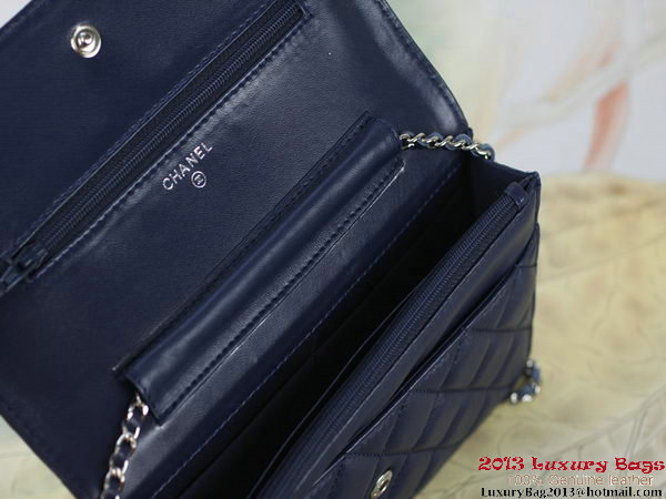 Chanel A33814 Original Leather mini Flap Bag Dark Blue Chanel A33814 Original Leather mini Flap Bag Dark Blue