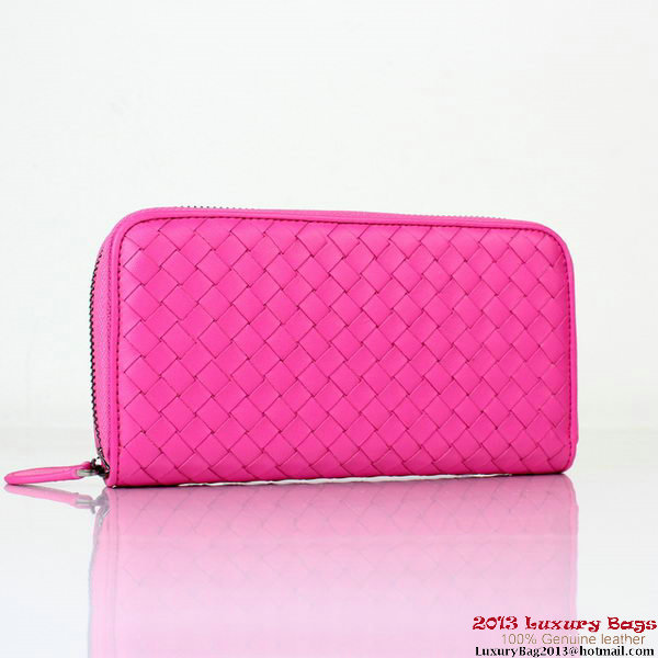 Bottega Veneta Intrecciato Nappa Continental Wallet BV1008 Rose Bottega Veneta Intrecciato Nappa Continental Wallet BV1008 Rose