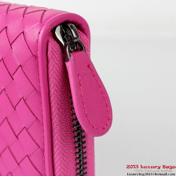 Bottega Veneta Intrecciato Nappa Continental Wallet BV1008 Rose Bottega Veneta Intrecciato Nappa Continental Wallet BV1008 Rose