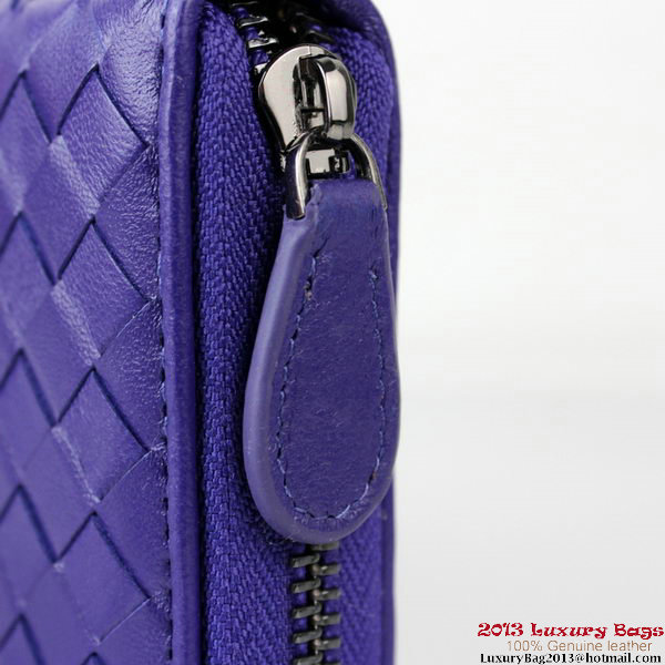 Bottega Veneta Intrecciato Nappa Continental Wallet BV1008 Violet Bottega Veneta Intrecciato Nappa Continental Wallet BV1008 Violet