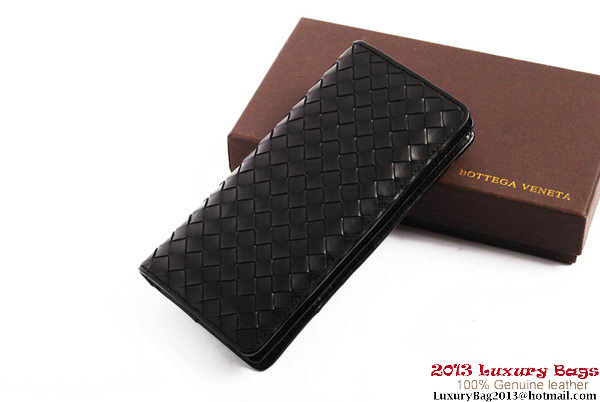 Bottega Veneta Intrecciato Nappa Leather Wallet BV1564 Black Bottega Veneta Intrecciato Nappa Leather Wallet BV1564 Black