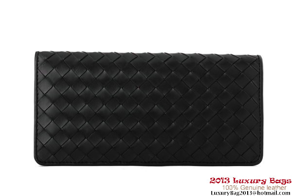 Bottega Veneta Intrecciato Nappa Leather Wallet BV1564 Black Bottega Veneta Intrecciato Nappa Leather Wallet BV1564 Black