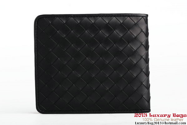 Bottega Veneta Intrecciato Nappa Leather Wallet BV1566 Black Bottega Veneta Intrecciato Nappa Leather Wallet BV1566 Black